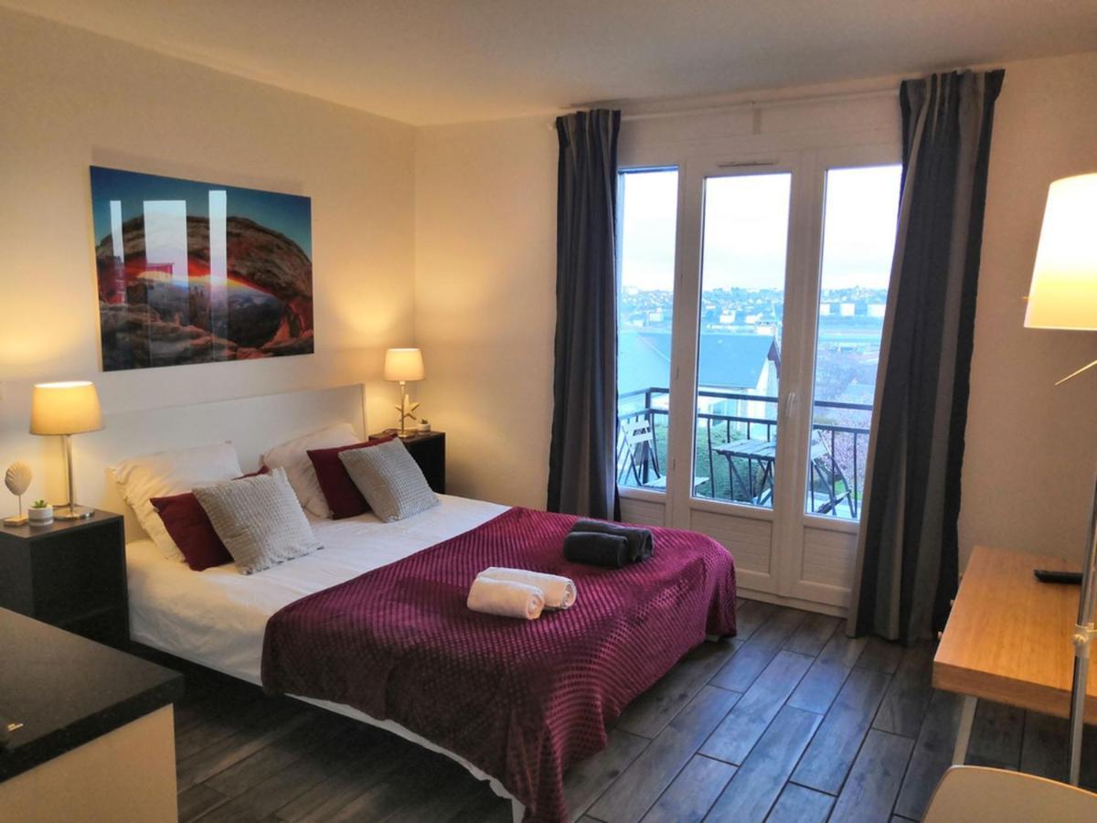 Escale Dieppe Gambetta - Appart Et Studios 2-6 Personnes Vue Ville Et Mer Екстер'єр фото